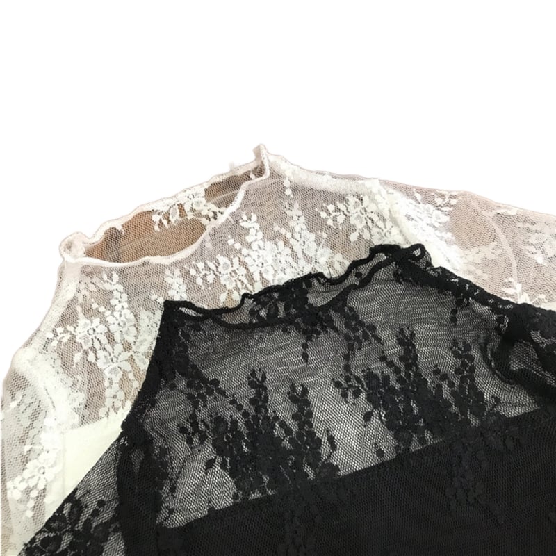 即納】lace sheer tops | nicoa