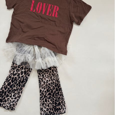 【即納】leopard pleats flare pt