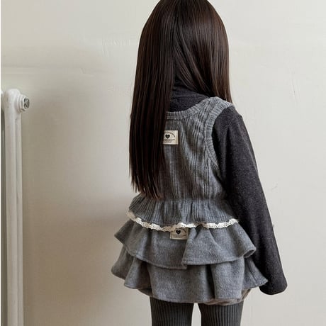 【予約】EM frill short vest