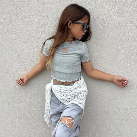 【即納】glitter heart tops