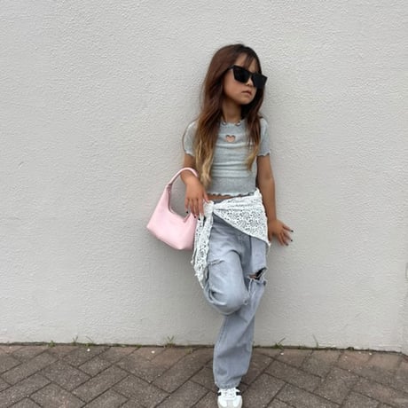 【即納】glitter heart tops