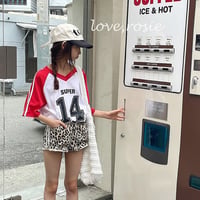 【即納】line leopard short pt