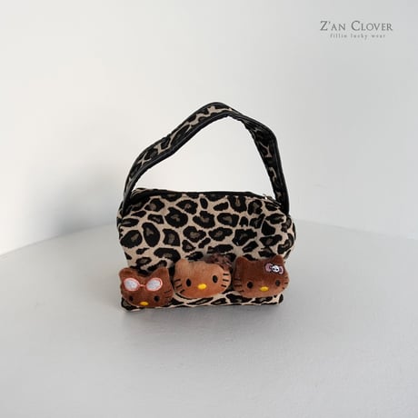 【即納】leopard kitty bag
