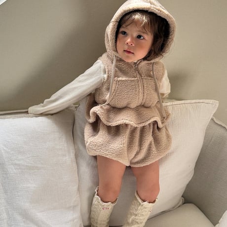 【予約】EM bear hood vest