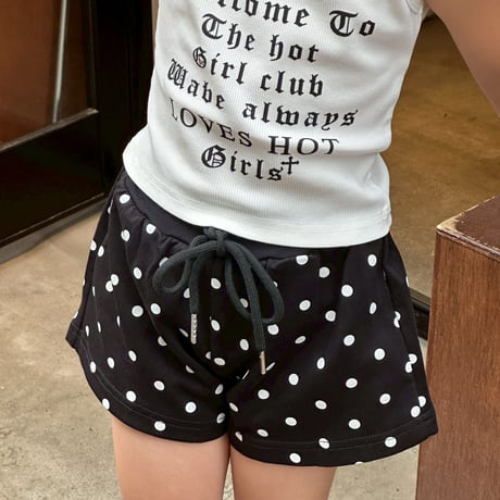 【即納】dot sweat short pt