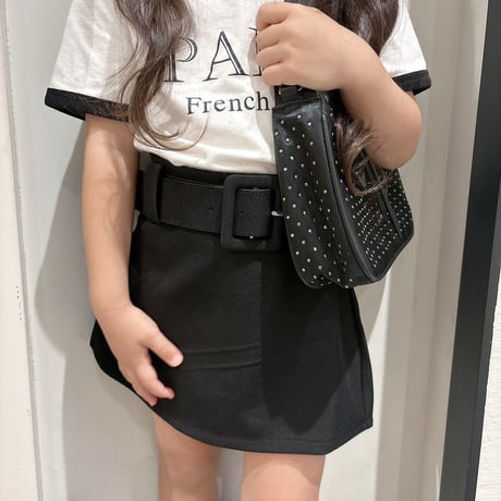【即納】belted tight sk