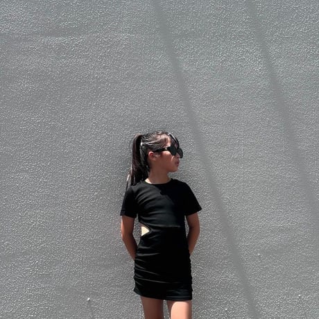 【即納】shirring slit tight ops