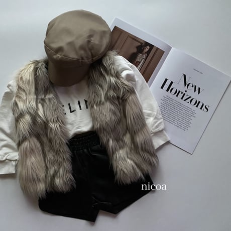 【予約】cafelatte fur vest