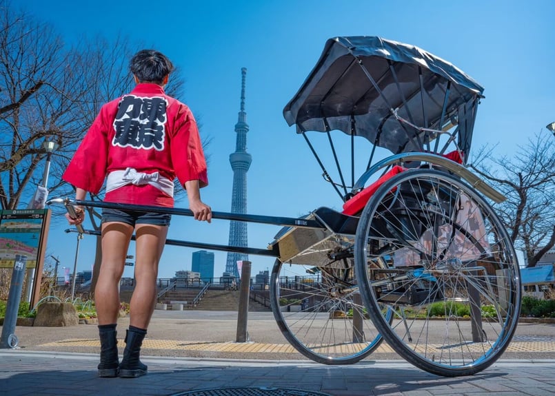 体験ギフト】人力車60分ご乗車券 （2名様用）「下町完全制覇コース