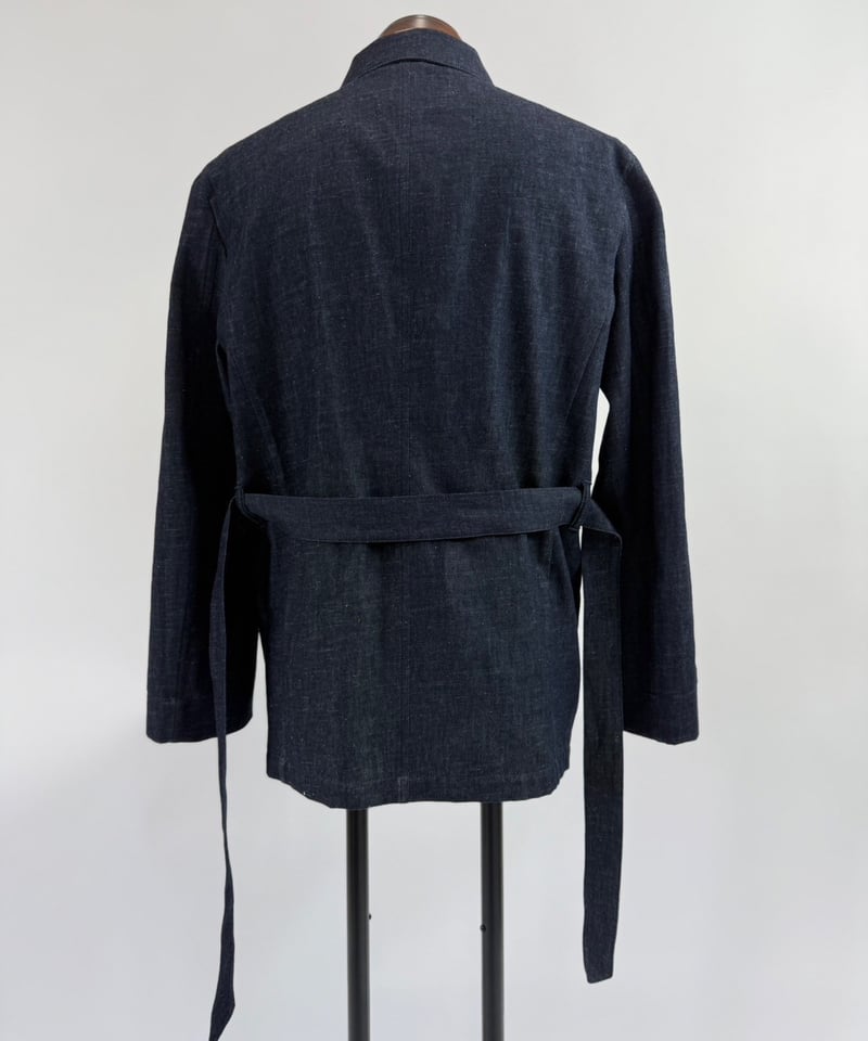 Tailored safari jacket【6oz Cotton linen denim】≪