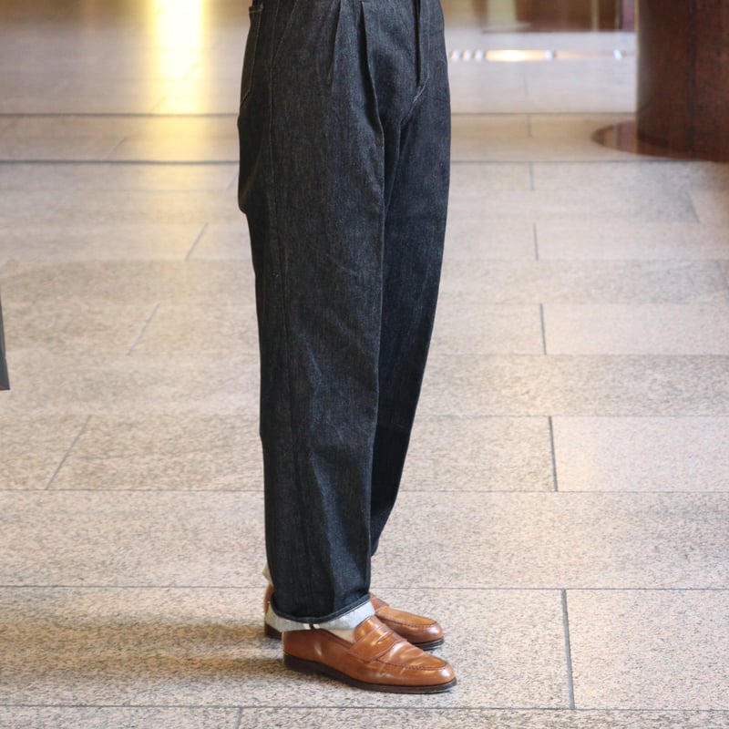 Black denim13oz【tailored wide straight】 | Jimba's Black denim13oz【tailored wide straight】 | Jimba's