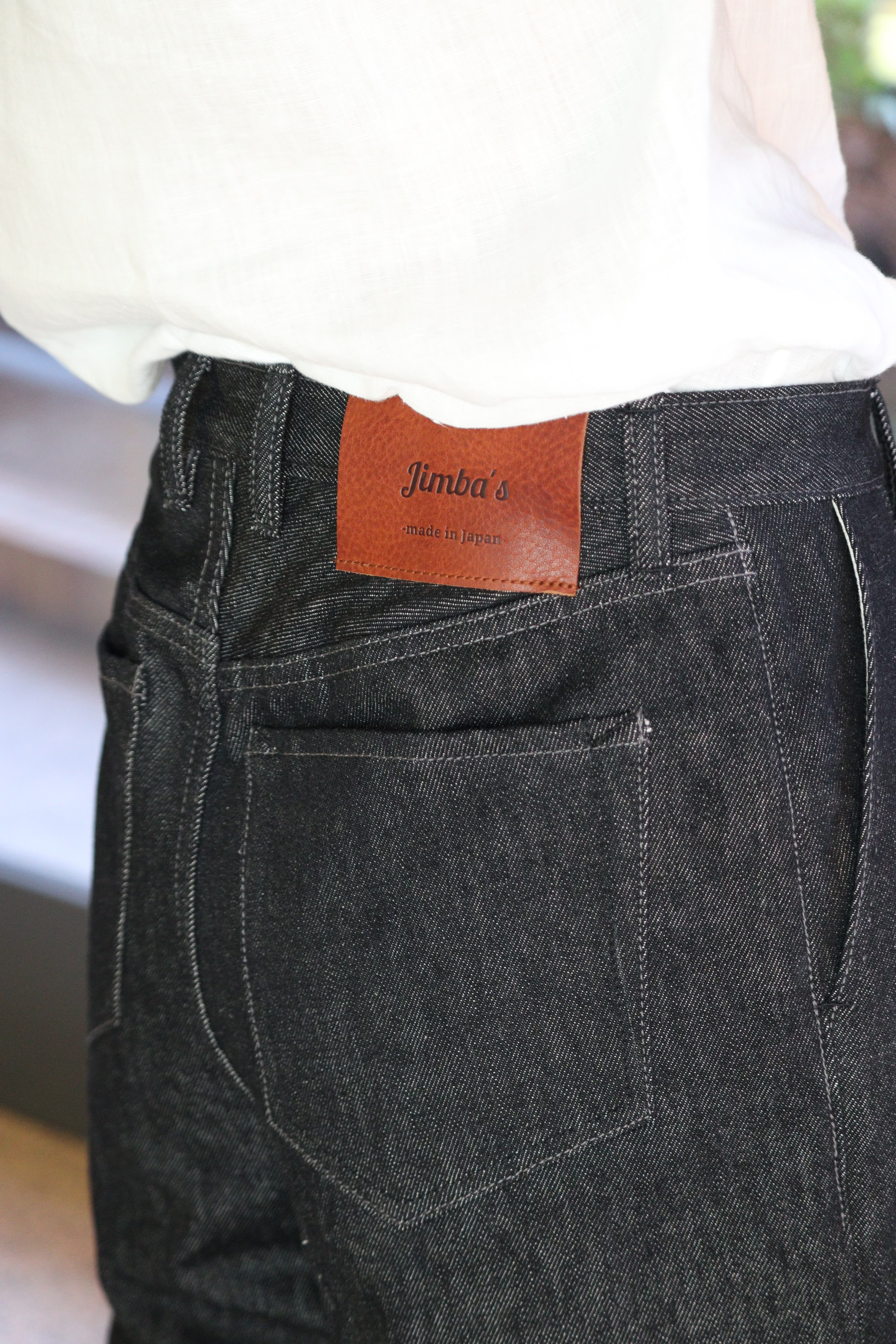 tailored wide straight【Black denim13oz】≪atrie l