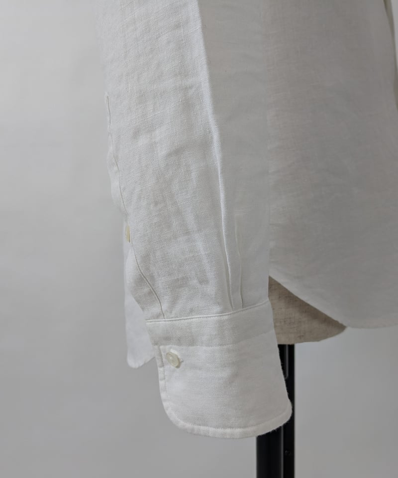Japan linen shirt 【white】≪Factory line≫ | Jimba's