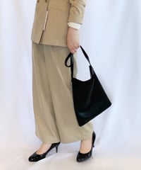 【trois】 フロントタックワイドパンツ
