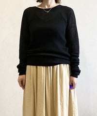 【mica&deal】ワイドリブシアープルオーバー