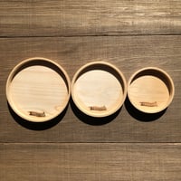 富士ひのき　丸皿セット