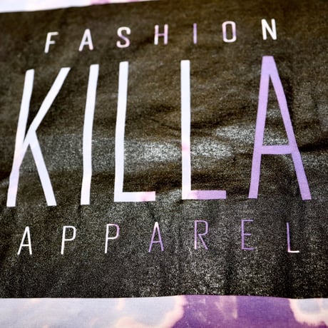 NEW ESSENTIAL BOX LOGO L/S TEE TIE DYE PURPLE