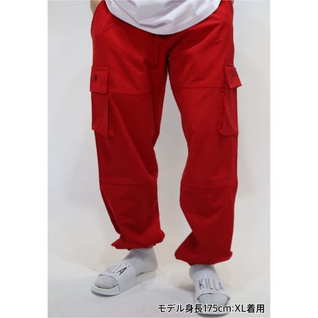 ESSENTIAL LOGO SHELL JOGGER RED