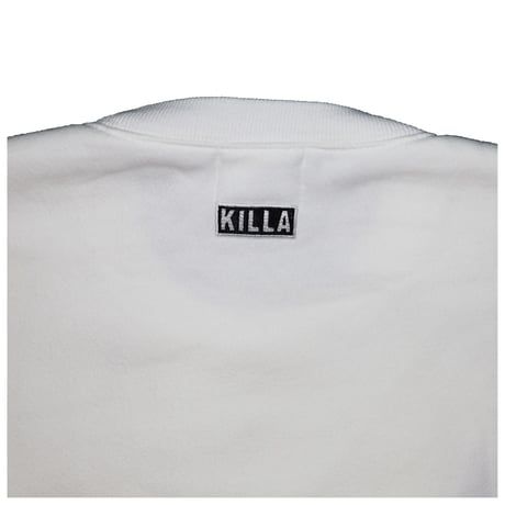 KILLA  PATCH SWAET SHIRT  WHITE
