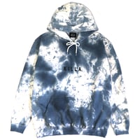 NEW ESSENTIAL BOX LOGO HOODIE TIE-DYE BLUE