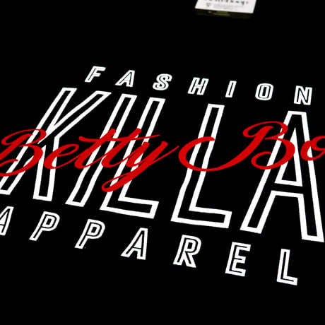 Betty Boop × Fashion KILLA Apparel L/S TEE BLACK
