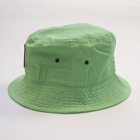 NEW RUBBER BOX LOGO BUCKET HAT LIME GREEN TIE-DYE