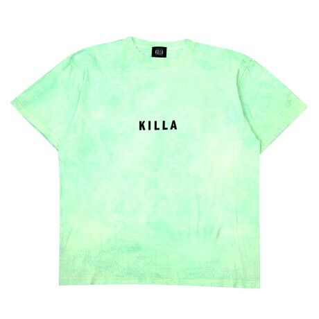 NEW ESSENTIAL BOX LOGO S/S TEE TIE DYE LIME GREEN