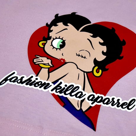 Betty Boop × Fashion KILLA Apparel S/S TEE PINK