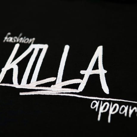 STYLISH LOGO HOODIE BLACK