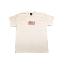 TRIPLE LOGO S/S TEE WHITE×PINK