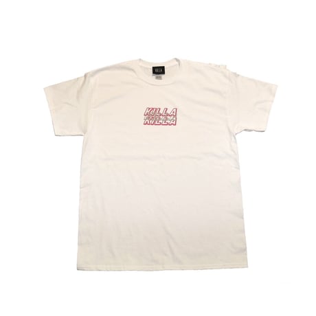 TRIPLE LOGO S/S TEE WHITE×PINK