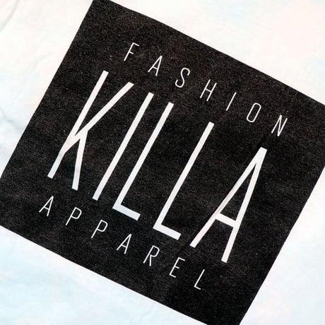 NEW ESSENTIAL BOX LOGO L/S TEE TIE DYE LIGHT BLUE