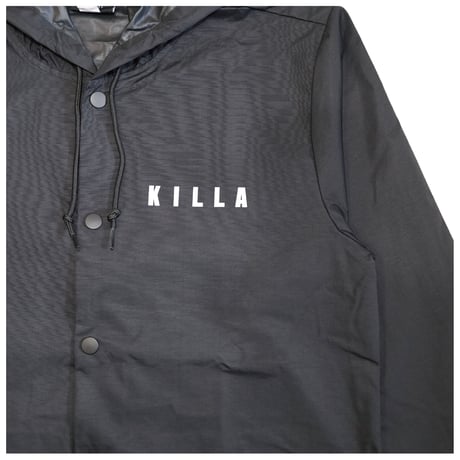 KILLA SHINING DAY COACH JACKET HOODIE  BLACK