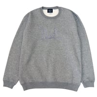 STYLISH LOGO SWAET CREW GRAY