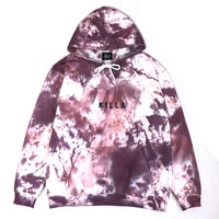 NEW ESSENTIAL BOX LOGO HOODIE TIE-DYE PURPLE