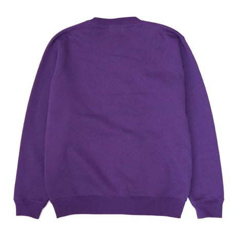STYLISH LOGO SWAET CREW PURPLE