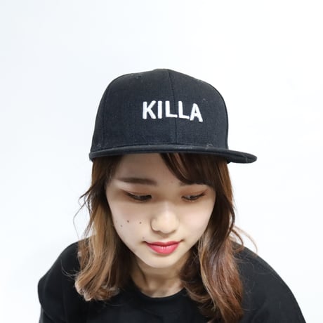 KILLA FRONT LOGO CAP BLACK