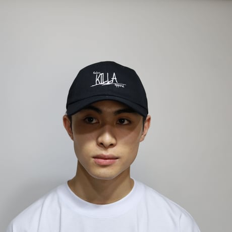 STYLISH FRONT LOGO CAP BLACK