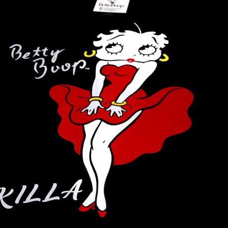 Betty Boop × Fashion KILLA Apparel L/S TEE BLACK