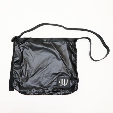 RUBBER BOX LOGO MINI SHOULDER BAG  BLACK