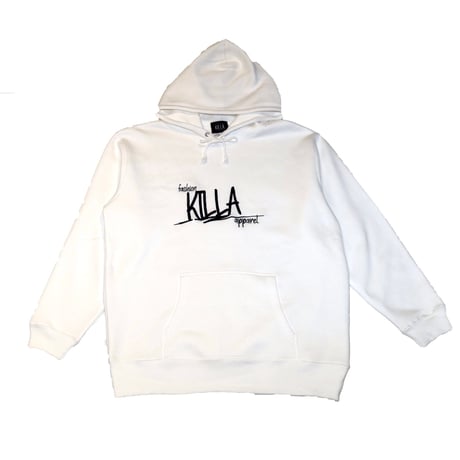STYLISH LOGO HOODIE WHITE