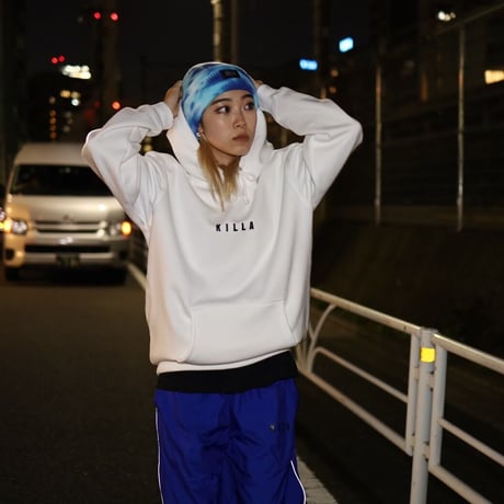 KILLA  PATCH HOODIE  WHITE