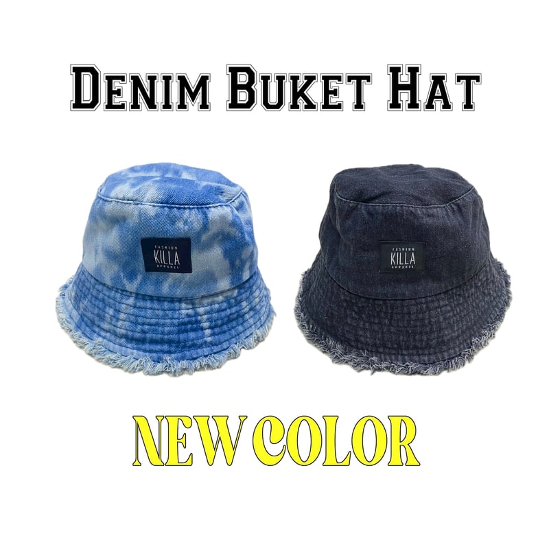 DENIM BUCKET HAT | Fashion KILLA Apparel
