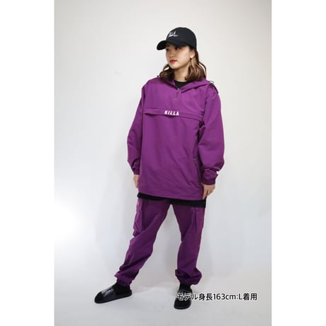 NEW ESSENTIAL LOGO  SHELL ANORAK  JACKET  PURPLE