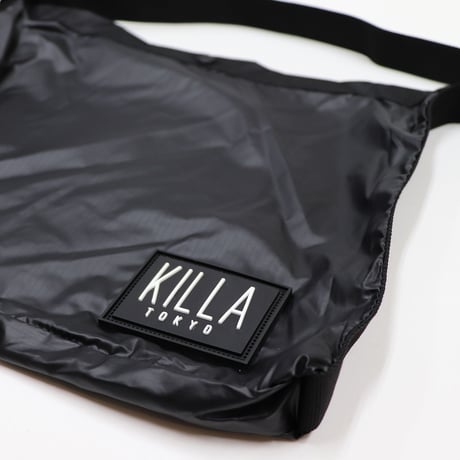 RUBBER BOX LOGO MINI SHOULDER BAG  BLACK