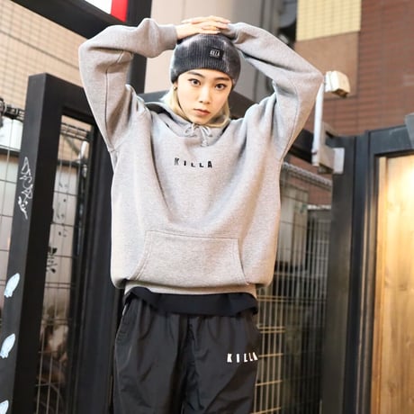 KILLA  PATCH HOODIE  GRAY