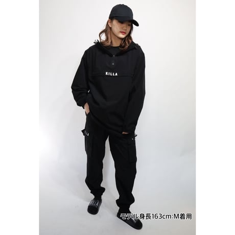 NEW ESSENTIAL LOGO  SHELL ANORAK  JACKET  BLACK