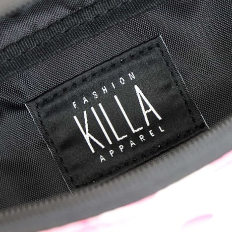 NEW RUBBER BOX LOGO WAIST BAG PINK CAMO