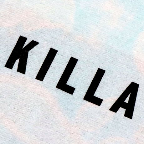 NEW ESSENTIAL BOX LOGO L/S TEE TIE DYE LIGHT BLUE