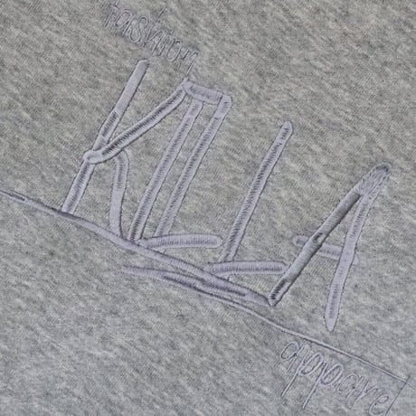 STYLISH LOGO SWAET CREW GRAY